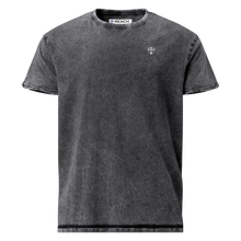 Load image into Gallery viewer, REACH Embroidered Logos Unisex Denim T-Shirt