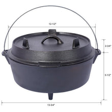 Load image into Gallery viewer, Outdoor Camping Deep Pot For Camping Fireplace Cooking Barbecue Baking Campfire