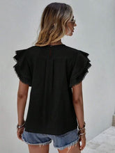Load image into Gallery viewer, Ruffle Cap Sleeve Blouse