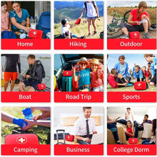 Load image into Gallery viewer, Emergency First Aid Kit w/ 188 Pieces