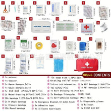 Load image into Gallery viewer, Emergency First Aid Kit w/ 188 Pieces