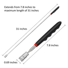 Load image into Gallery viewer, Magnetic Pick Up Tool with LED Light (2-Pack)