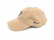 Load image into Gallery viewer, Navy on Khaki Embroidered Garment-Washed REACH Baseball Cap