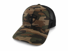 Load image into Gallery viewer, REACH Shield Camouflage Trucker Hat