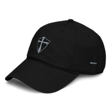 Load image into Gallery viewer, Black Embroidered Garment-Washed REACH Baseball Cap