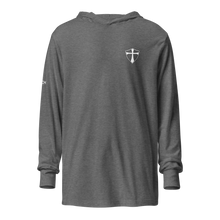 Load image into Gallery viewer, REACH Printed Unisex Hooded Long Sleeve Tee