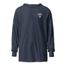 Load image into Gallery viewer, REACH Unisex Printed Hooded Long Sleeve Tee
