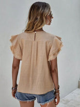 Load image into Gallery viewer, Ruffle Cap Sleeve Blouse