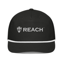 Load image into Gallery viewer, REACH White Embroidery Golf Rope Cap