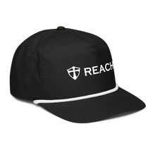 Load image into Gallery viewer, REACH White Embroidery Golf Rope Cap