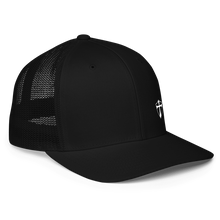 Load image into Gallery viewer, REACH Shield Offset Closed-Back Embroidered Trucker Cap