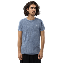 Load image into Gallery viewer, REACH Embroidered Logo Unisex Denim T-Shirt