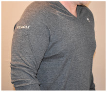 Load image into Gallery viewer, Soft &amp; Light (Dark Gray) V-Neck Sweater